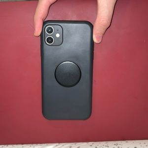 iPhone 11 Apple Silicon case with original pop socket